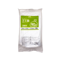 Forestway F870034-FRW669141 詰替用ゴミ袋 透明 90L 100枚 1袋