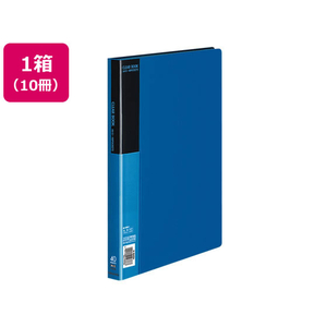 コクヨ クリヤーブック〈ベーシック〉固定式 A4 40ポケット 青 10冊 1箱(10冊) F836097-ﾗ-B40B-イメージ1