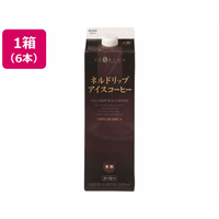 ウエシマコーヒー ネルドリップ アイスコーヒー 無糖 1L×6本 FCV3919