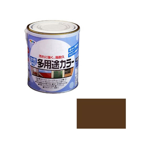 アサヒペン 水性多用途カラー 1.6L ブラウン FC702PM-イメージ1