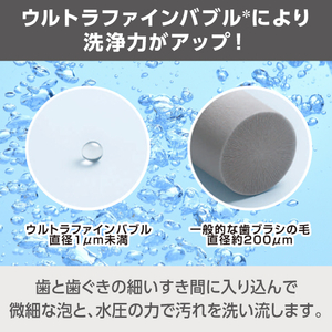 e angle ウルトラファインバブルフロッサー 口腔洗浄器 ホワイト ANG-OI30-A-WH-イメージ4