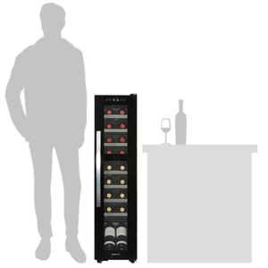 デバイスタイル 【右開き】ワインセラー(18本収納) ブラック DCG-C18S-K-イメージ5
