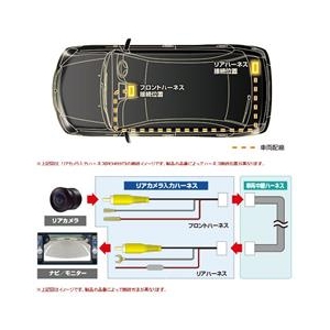 データシステム リアカメラ入力ハーネス ブラック RCH002H-イメージ2