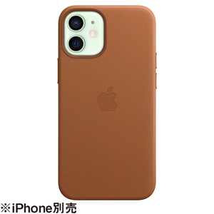 iPhone 12 mini用 レザーケース サドルブラウン MHK93FE/A Apple MHK93FE/A MagSafe対応iPhone 12 miniレザーケース サドル