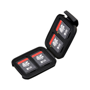 ハクバ SD/MicroSDカード用ポータブルメディアケース S ブラック DMC-20SSDBK-イメージ2