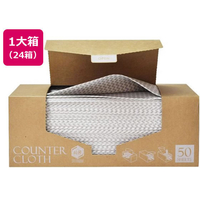 ストリックスデザイン 抗菌カウンタークロスBOX 50枚 グレー 24箱 FC106PM-SA-164