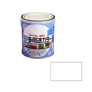 アサヒペン 水性多用途カラー 1．6L ツヤ消し白 AP9016711-イメージ1