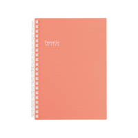 リヒトラブ Pastello ツイストノート B6 21穴 レッド FC09880-N1969-3