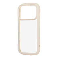 レイ・アウト iPhone 17 Pro用ハイブリッドタフケース Puffull +レンズガードリング / ミルクホワイト RT-P53CMD1/MLW