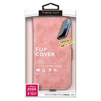 PGA iPhone 16用フリップカバー ダスティピンク PG-24AFP03PK