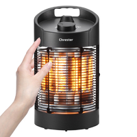 Chrester HEAT-Z-061B ラウンドヒーター ブラック|エディオン公式通販