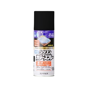 カンペハピオ 水性シリコンカラースプレー ブラック 300ml FCB304M-イメージ1