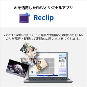 富士通 16型WUXGA/Ryzen7/Radeon 780M/メモリ16GB/約512GB SSD/WiFi 7 FMV Note P ストームグレー FMVP75L1HA-イメージ11