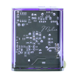 インプリンク USB2ポート 同時充電対応Smart IC付きクリアAC充電器 2．4A Melia パープル IMAC2UA24CLPU-イメージ4