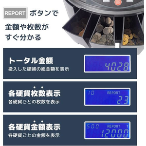 ＴＨＡＮＫＯ 電動オートコインカウンター FCE341T-CNCT25SBK-イメージ4