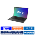 富士通 14型WUXGA/SnapdragonX/Qualcomm Adreno GPU/メモリ16GB/約512GB SSD/WiFi 7 FMV Note U ピクトブラック FMVUQSL1BA