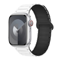 GAACAL Apple Watch 1-11/SE1-3 38/40/41/42(10-11)mm 防水のマグネット式シリコンバンド ホワイト W00563WA