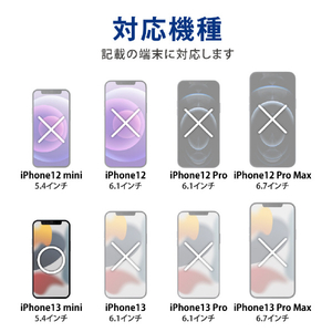 エレコム iPhone 13 mini用ガラスフィルム 0.33mm PM-A21AFLGG-イメージ3