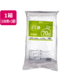 Forestway 詰替用ゴミ袋 透明 70L 100枚×3袋 1箱(3袋) F870036-FRW669140