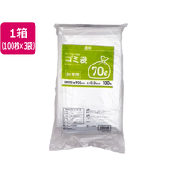 Forestway 詰替用ゴミ袋 透明 70L 100枚×3袋 1箱(3袋) F870036-FRW669140