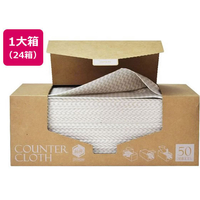 ストリックスデザイン 抗菌カウンタークロスBOX 50枚 ベージュ 24箱 FC107PM-SA-165