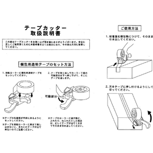 トラスコ ＯＰＰテープ専用カートンシーラー（樹脂タイプ） TRUSCO OPPテープ専用カートンシーラー (樹脂タイプ) TEX-110-イメージ2