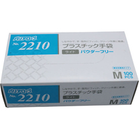 リーブル プラスチック手袋ライト パウダーフリー M 100枚 FCF297A