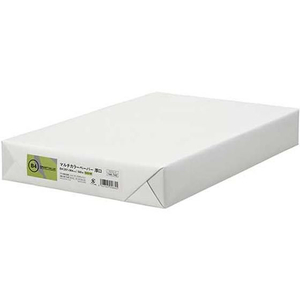 スマートバリュー カラーペーパー厚口B4 鶯 500枚 FC820RJ-A272J-3-イメージ1