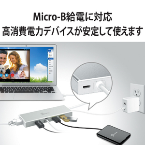 j5 create USB 3．0デュアルモニター 5in1ミニドック シルバー JUD380-イメージ8