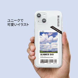 Dparks iPhone 14用ソフトクリアケース Summer Day DS24134I14-イメージ7