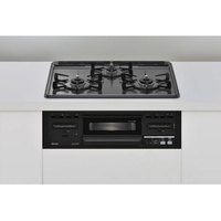 リンナイ 【プロパンガス用】ビルトインガスコンロ(幅60cm) Metalメタルトップシリーズ 天板/ダークグレー 前面パネル/ブラック RX31M5H2RAW-LPG