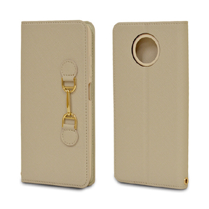 ラスタバナナ Redmi Note 9T 5G用ビット付き手帳 VIVIANA サフィアーノ ベージュグレー 6098REDN9TBO-イメージ1