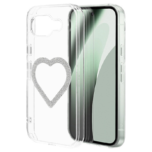 ラスタバナナ Google Pixel　10A用ＭＩＧＮＵ　ハイブリッドケース　磁力充電対応　ラメシルバークリア ラメシルバークリア 9378P10AHAMSV-イメージ1