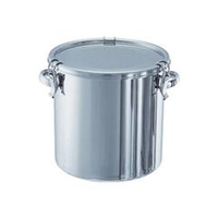 日東金属工業 ステンレスタンク　ストレートクリップ式密閉タンク（フタ付）　25L CTH-33