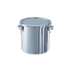 日東金属工業 ステンレスタンク　ストレートクリップ式密閉タンク（フタ付）　25L CTH-33-イメージ1