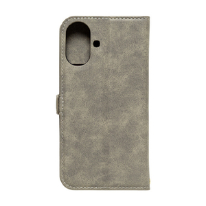 ＮＡＴＵＲＡＬ　ｄｅｓｉｇｎ iPhone 16用手帳型ケース STYLE NATURAL グレー IP24-61-VS01-イメージ2