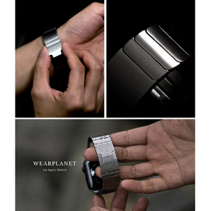 WEARPLANET Apple Watch 49/46/45/44/42mm用プレミアムメタルバンド シルバー WP23135AW-イメージ14
