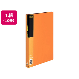 コクヨ クリヤーブック〈ベーシック〉固定式 A4 40ポケット 黄 10冊 1箱(10冊) F836101-ﾗ-B40Y-イメージ1