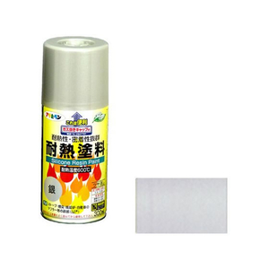 アサヒペン 耐熱塗料スプレー 300ml 銀 FC142NV-イメージ1
