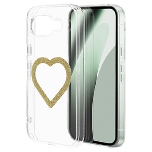 ラスタバナナ Google Pixel　10A用ＭＩＧＮＵ　ハイブリッドケース　磁力充電対応　ラメゴールドクリア ラメゴールドクリア 9379P10AHAMGD-イメージ1