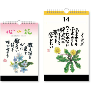 新日本カレンダー 心の花 小籔実英 万年日めくり FCE656R-NK8651-イメージ3