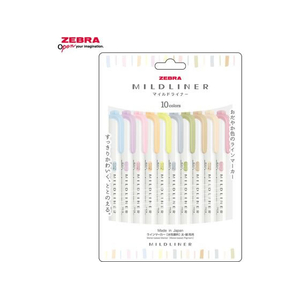 ゼブラ マイルドライナー やさしさ&ナチュラルマイルド 10色セット FCE024Z-WKT7-10C-YNTC-イメージ1