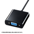 サンワサプライ USB Type C-VGA変換アダプタ ブラック AD-ALCV01
