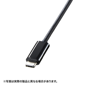 サンワサプライ USB Type C-VGA変換アダプタ ブラック AD-ALCV01-イメージ2