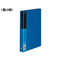 コクヨ クリヤーブック〈ベーシック〉固定式 A4 60ポケット 青 4冊 1箱(4冊) F836102-ﾗ-B60B