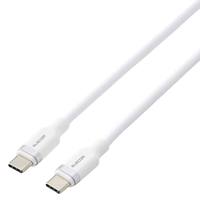 エレコム ふわっとマシュマロケーブル(USB Type-C(TM) - USB Type-C/60W) ホワイト MPA-CCFS10WH
