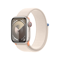 Apple Apple Watch Series 9(GPS + Cellularモデル)- 41mm スターライトアルミニウムケースとスターライトスポーツループ MRHQ3J/A