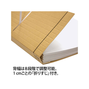 プラス 背幅伸縮フラットファイル厚とじ1000 A4S 10P FCA8632-88-960-イメージ6