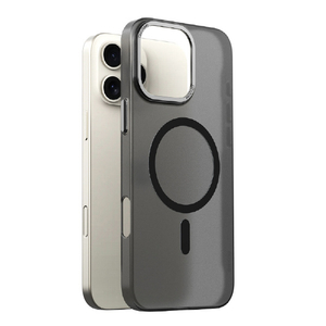 araree iPhone 16 Pro Max用AERO FRAME MagSafe対応ケース クリアブラック AR27136I16PM-イメージ1