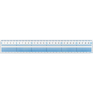 レイメイ 見やすい方眼定規 30cm FC110NJ-AJH308-イメージ1